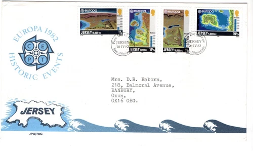 1982 JERSEY - EUROPA : HISTORIC EVENTS FDC FROM COLLECTION N17