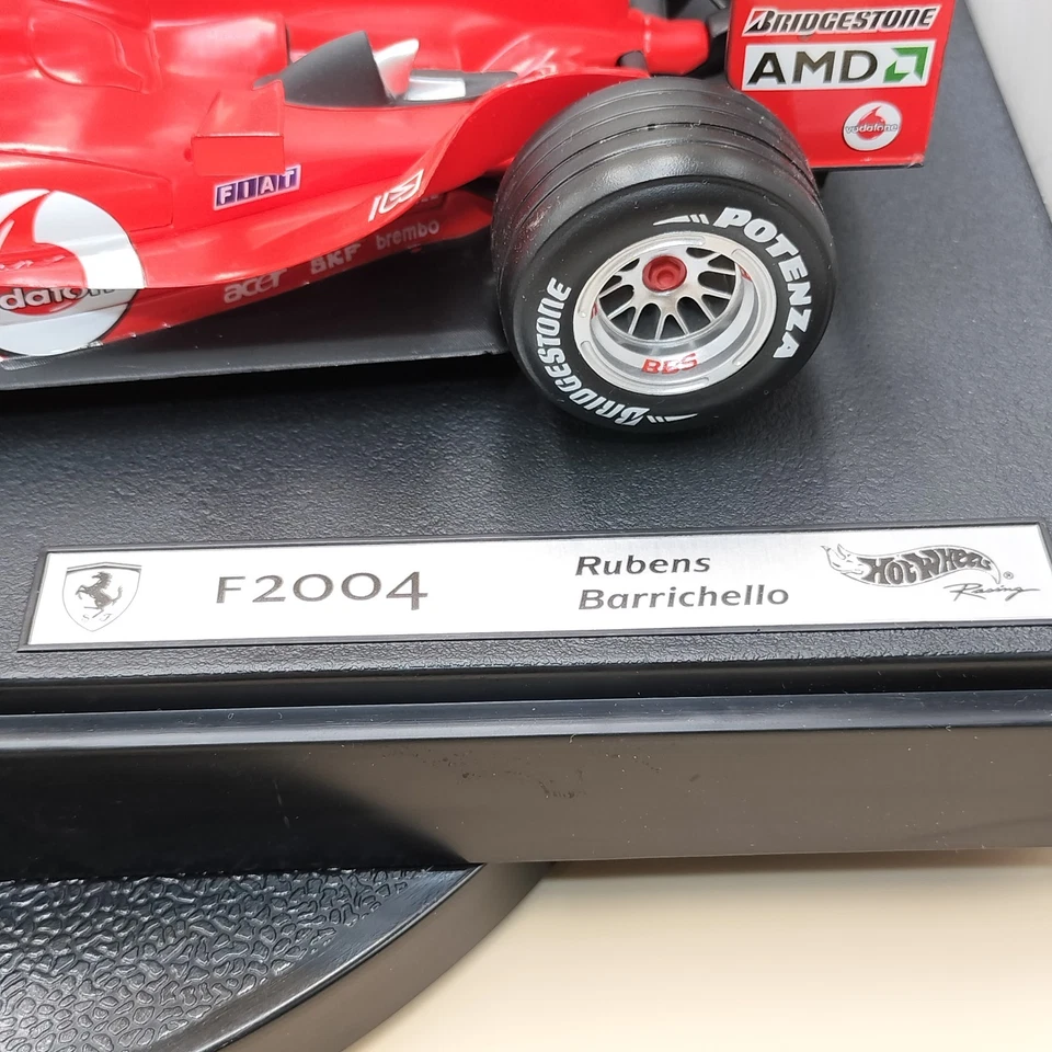 Hot Wheels Racing 1/18 Ferrari F2004 Rubens Barrichello #2 B6201 diecast model - Image 3 of 4