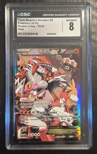 Team Magma's Groudon-EX graded CGC 8 for sale on eBay