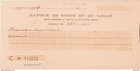 LEBANON LIBAN 1920 VINTAGE BANK DU BEIRUT CHECK CHEQUES