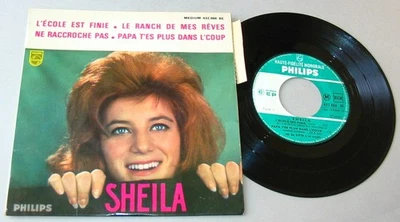SHEILA (EP 45t) L'école est finie / LANGUETTE - Photo 1/2