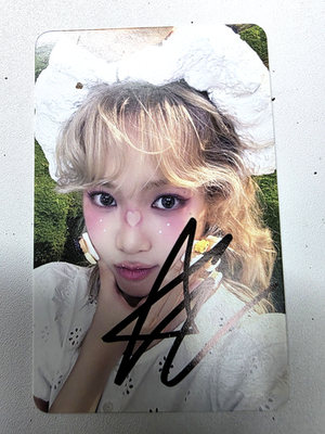 LE SSERAFIM CHAEWON CRAZY ALBUM POB Hand Autographed(Signed
