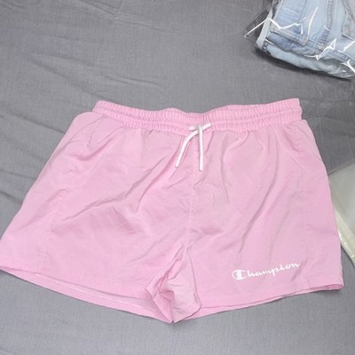 Champion Girls Pink Athletic Shorts Drawstring Elastic Waist Solid Size 14/16