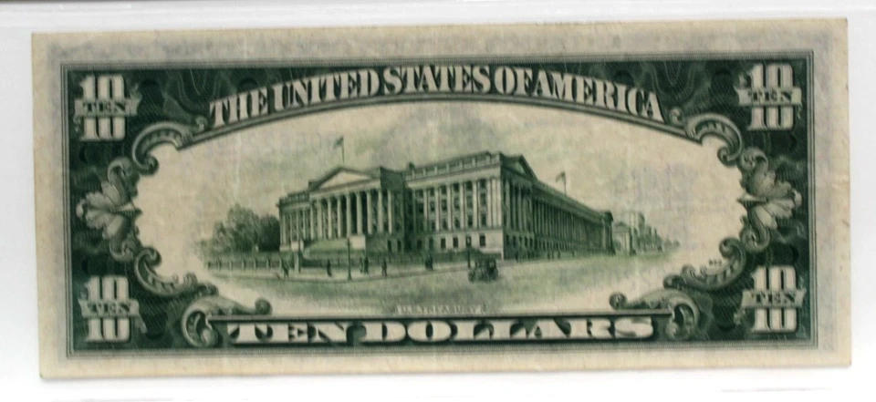 FR-2309 1935 A $10 NORTH AFRICA  WWII $1 SILVER CERTIFICATE PCGS 30 PPQ VF - Image 4 of 4