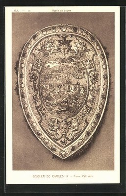 Reformation, Musee de Louvre, Bouvclier de Charles IX, Ansichtskarte 