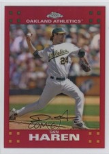 2007 Topps Chrome Red Refractor 70/99 Dan Haren #171 1m0p