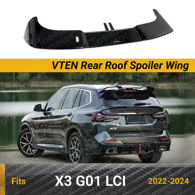 Fit BMW X3 G01 LCI M Package 2022-24 VTEN Rear Roof Trunk Spoiler Wing BodyKits