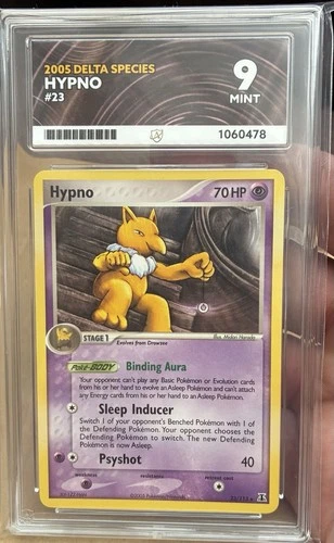 Pokémon TCG : 2005 HYPNO DELTA SPECIES 23/113 ACE 9 (POP 1)  ONLY 1 EVER GRADED