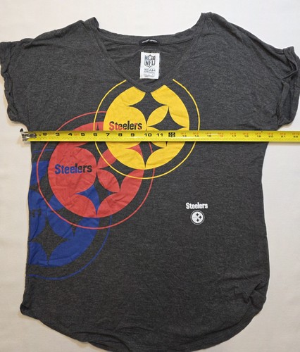 NFL Pittsburgh Steelers Women's Short Sleeve V Neck Soft T-Shirt. Size L - Picture 7 of 8