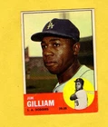 1963 Topps Jim Gilliam #80 Los Angeles Dodgers EX/MINT- FREE SHIPPING