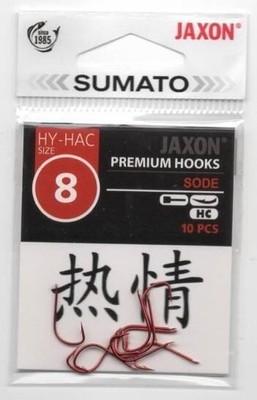 Angelhaken Made Wurm Haken Premium Jaxon SUMATO Sode rot