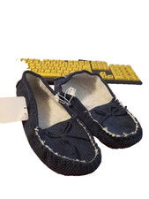 NEW  Women Moccasin Shoe Navy Blue Sz 8