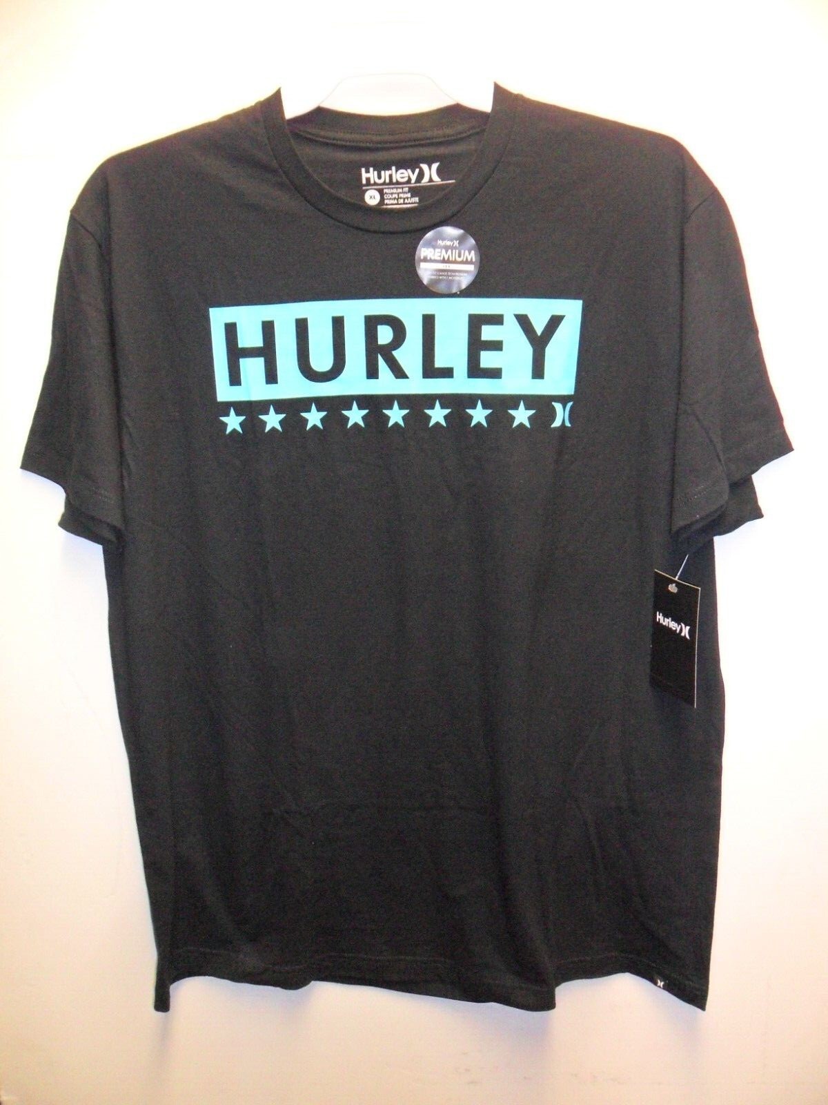 HURLEY Men's S/S Premium TShirt IRON EAGLE Black XLarge NWT