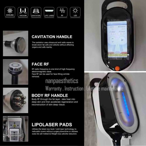 Macchina di bellezza 7in1 Cryo Fat Body Sculpting Beauty Congelamento Lipolisi Rimozione Grasso R-F - Foto 3 di 17