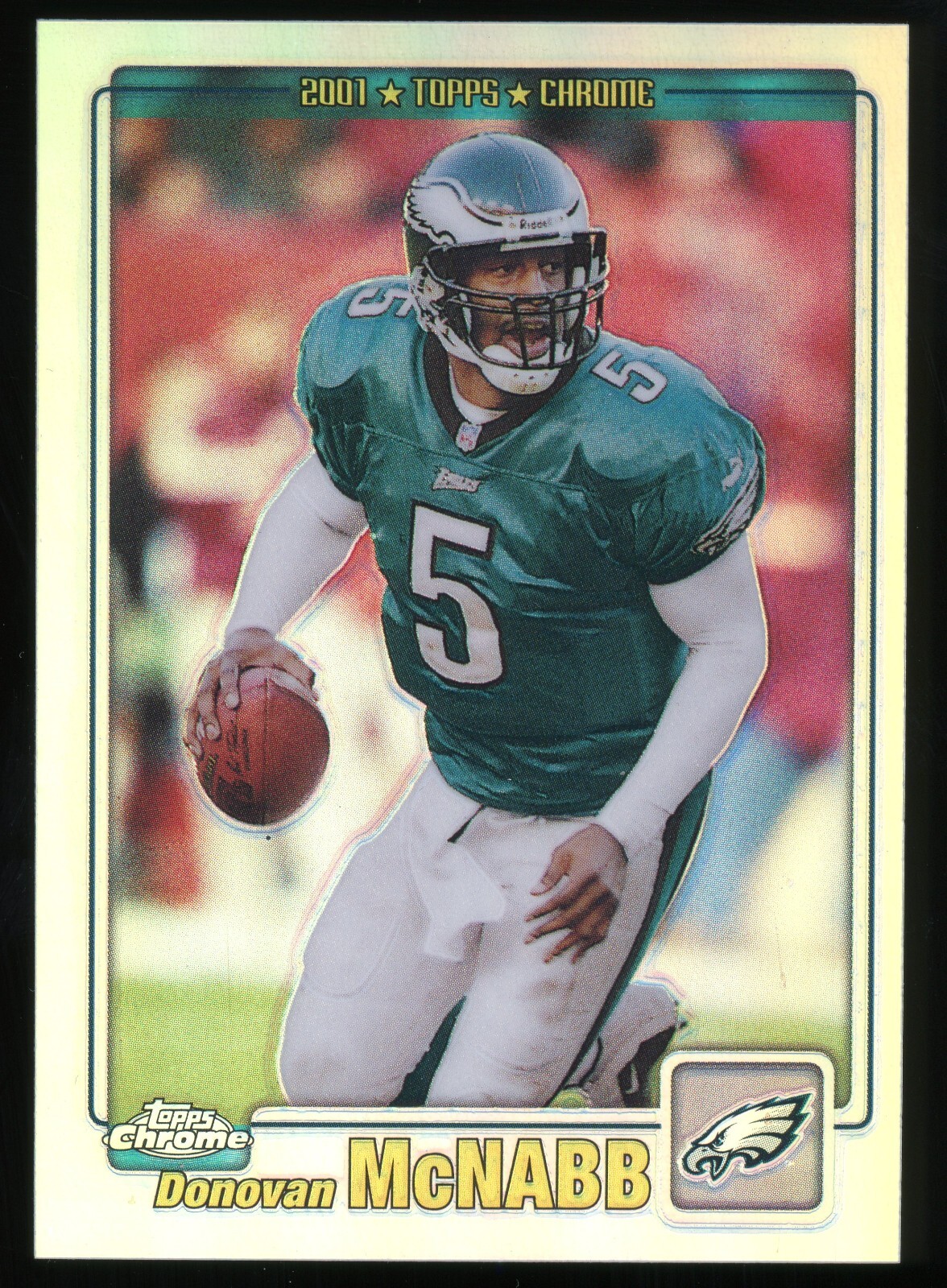 2001 Topps Chrome Refractor #115 Donovan McNabb 374/999 Philidelphia Eagles