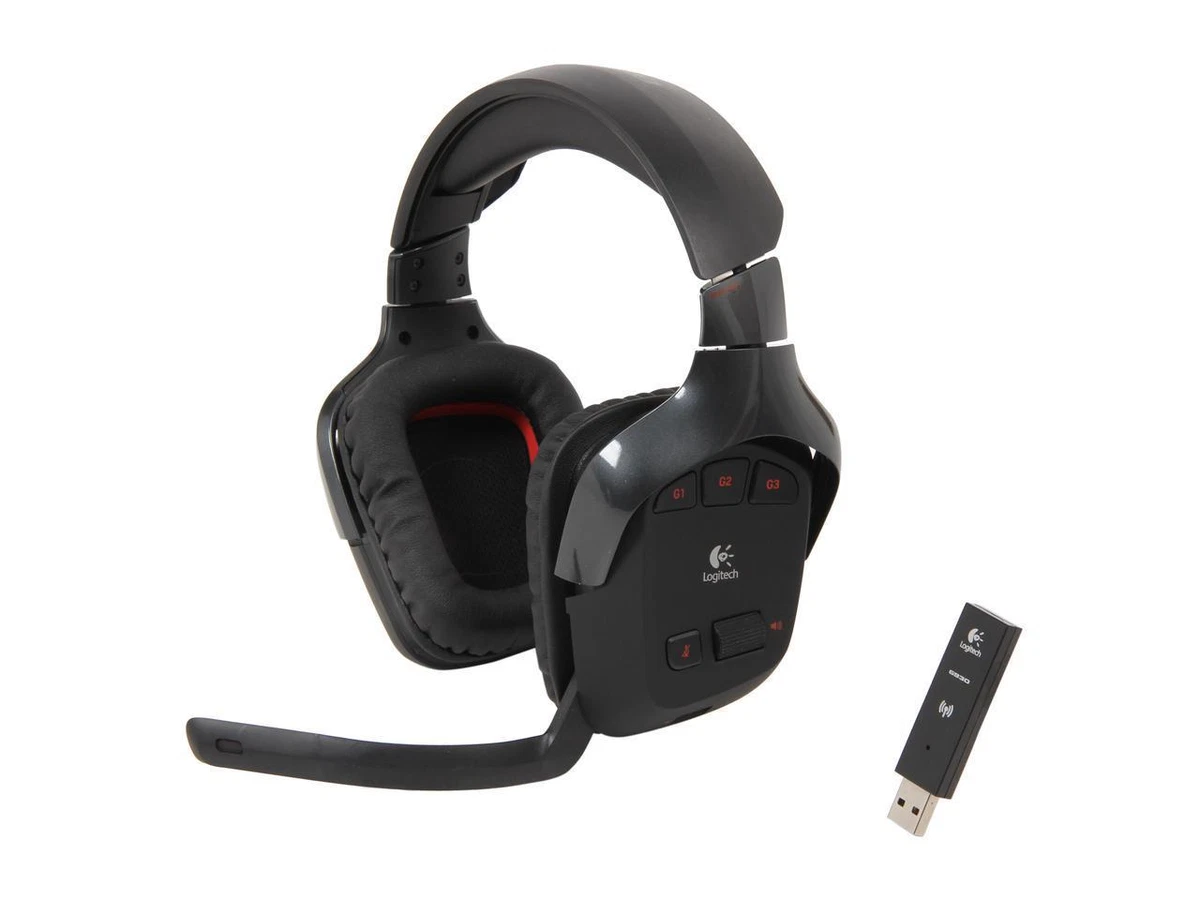 Logitech G Wireless Gaming Headset G930 with 7.1 Surround Sound, Wireless  Headphones with Microphone