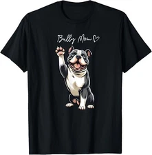 American Bully Pitbull Dog Love Support And Proud Bully Mom Gift Unisex T-Shirt