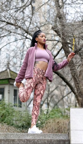Old Navy Pink Snake Skin Leggings-S 