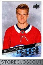 2020-21 Upper Deck #714 Hayden Verbeek Rookie Young Guns RC Montreal Canadiens