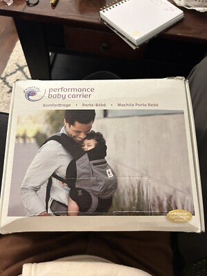 Open Box Ergobaby Performance Baby Carrier, Baby to Toddler - Charcoal Black