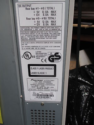 PIONEER DRM-7000 700 DISK CHANGER / DVD-ROM FLEXLIBRARY SYSTEM