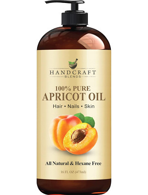 Handcraft Blends Apricot Oil - 16 Fl Oz - 100% Pure and Natural - Premium Grade