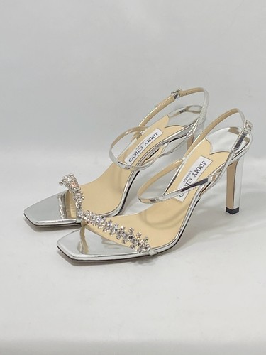 Jimmy Choo Meira Embellished Patent Leather Sandals size 39 - Picture 3 of 13