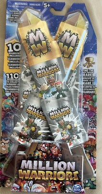 New MILLION WARRIORS: 10 Warriors Pack - Guaranteed 1 Rare