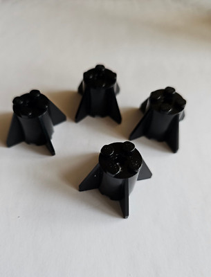LEGO 4591  Brick, Round 2 x 2 x 2 with Fins;  Black; 4 Stück