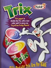 Trix Yoplait Yogurt, Full Page Vintage Print Ad