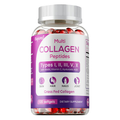 Multi Collagen Complex - Support Hair, Skin & Nail Health,Relieve Joint Pain
