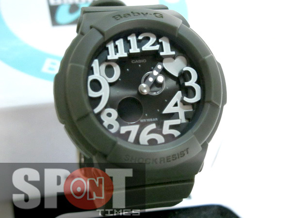 Casio Baby-G Neon Dial Series Dark Green Ladies Watch BGA-134-3B
