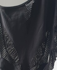 Zara Limitless Contour Collection BNWT Asymmetric Seamless Mesh bodysuit. XS-S 