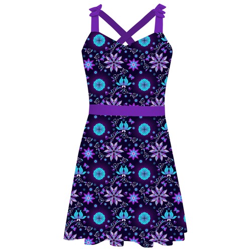 Girl One Piece Swimsuit with Skirt Bathing Suit Swimwear Bathing Suit Hawaiian - Picture 29 of 63