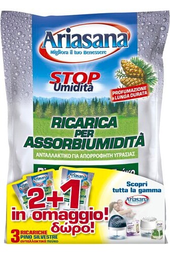 Ricarica sale assorbiumidità confezione 3 buste da 450 gr Henkel 2400732