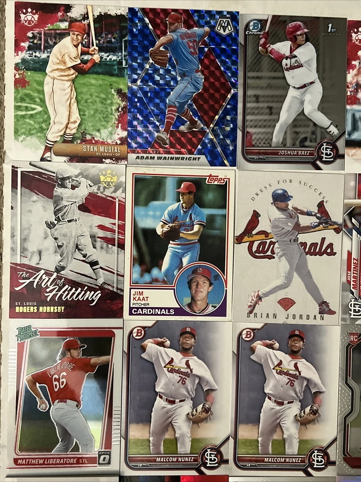 Lote de 39 tarjetas de los Cardenales de San Luis MLB Foto 2 de 4