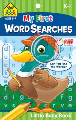 School Zone My First Word Searches Tablet Workbook by School Zone: New - Bild 1 von 1