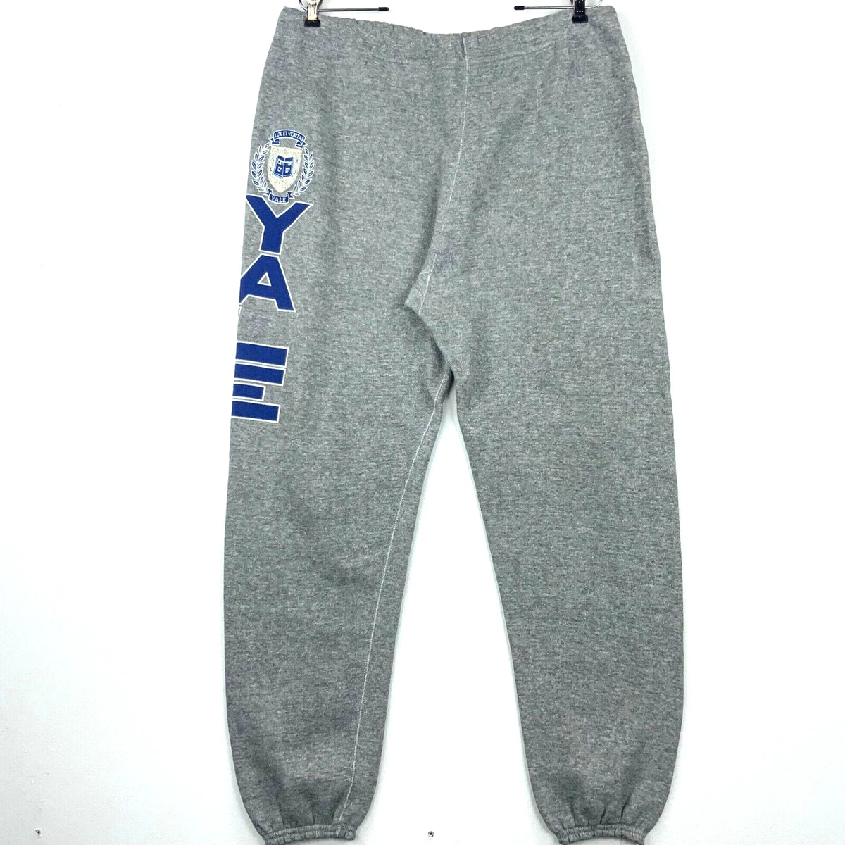 Vintage Yale University Sweat Pants Size XL Gray Made In Usa Ncaa