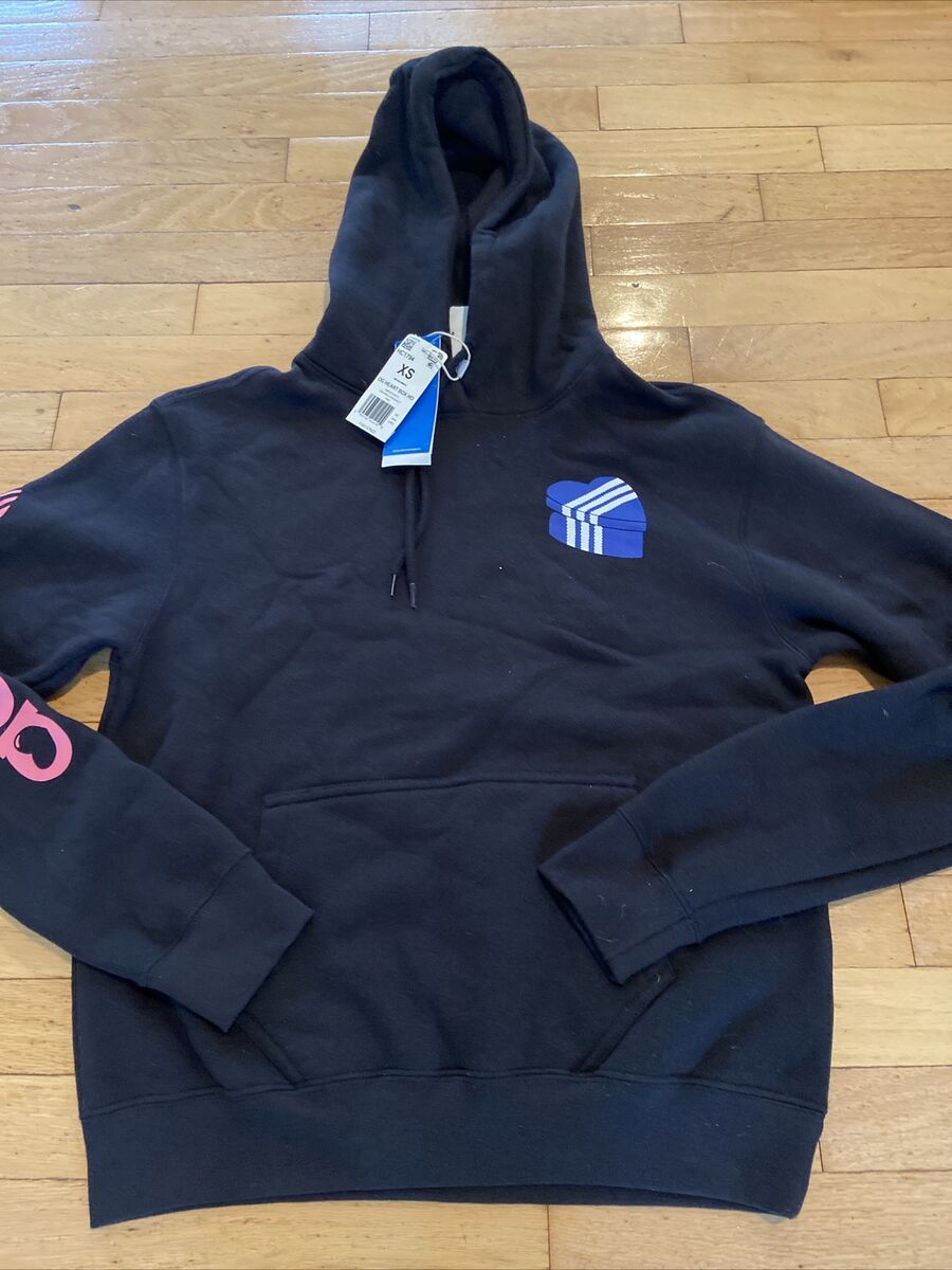 Adidas Originals OG HEART BOX HOODIE Sz XS HC1794 Black Adidas Originals OG HEART BOX HOODIE Sz XS HC1794 Black