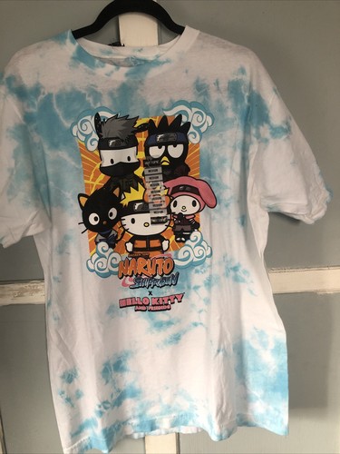 Hot topic mens medium tshirt white/blue 