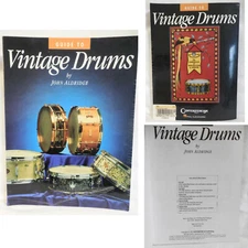 1994 Guide to Vintage Drums by John Aldridge Softcover 9" x 12" Free Ship USA