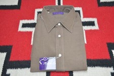 Ralph Lauren Purple Label Made in Italy Silk Linen Blend Dress Shirt