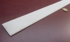 Hdpe White Bar .125" (1/8") Thick x 1.75" Wide x 12" Long, 12 Pcs, 12 Ft