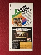 A Is For Apple Personal Computers 1981 Print Ad - Great to Frame 