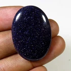 Natural Sunstone Cabochon 33x23mm Blue Sparkle Sunstone Oval Gemstone 32Ct IS-05