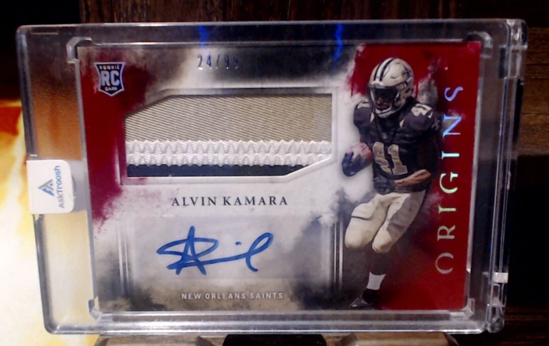 Alvin Kamara Panini Origins #113 Patch Autograph