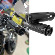 Throttle Control Motorcycle Grips 1"Handlebar Grips for Harley Touring Road King