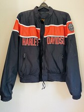 Veste Vintage Harley Davidson – Nylon, Taille M, Multicouleur, Course