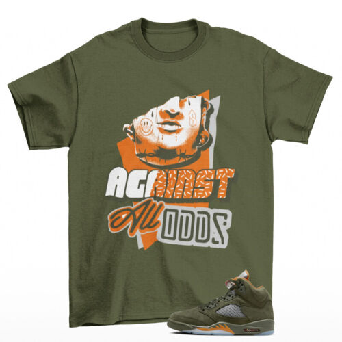 All Odds Olive Shirt to Match Jordan 5 Retro Olive DD0587-308 - Picture 1 of 2