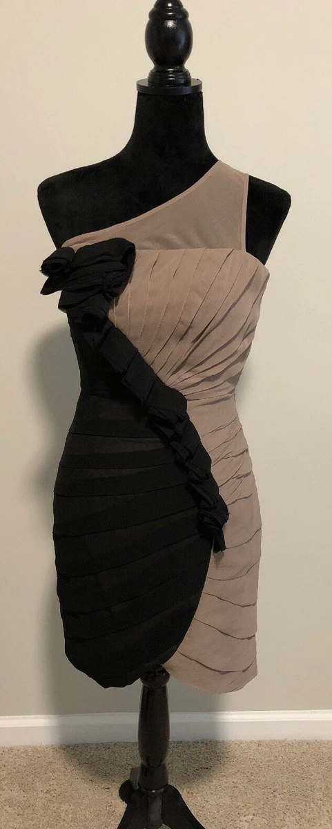 Max Cleo Womens One Shoulder Dress Size 2